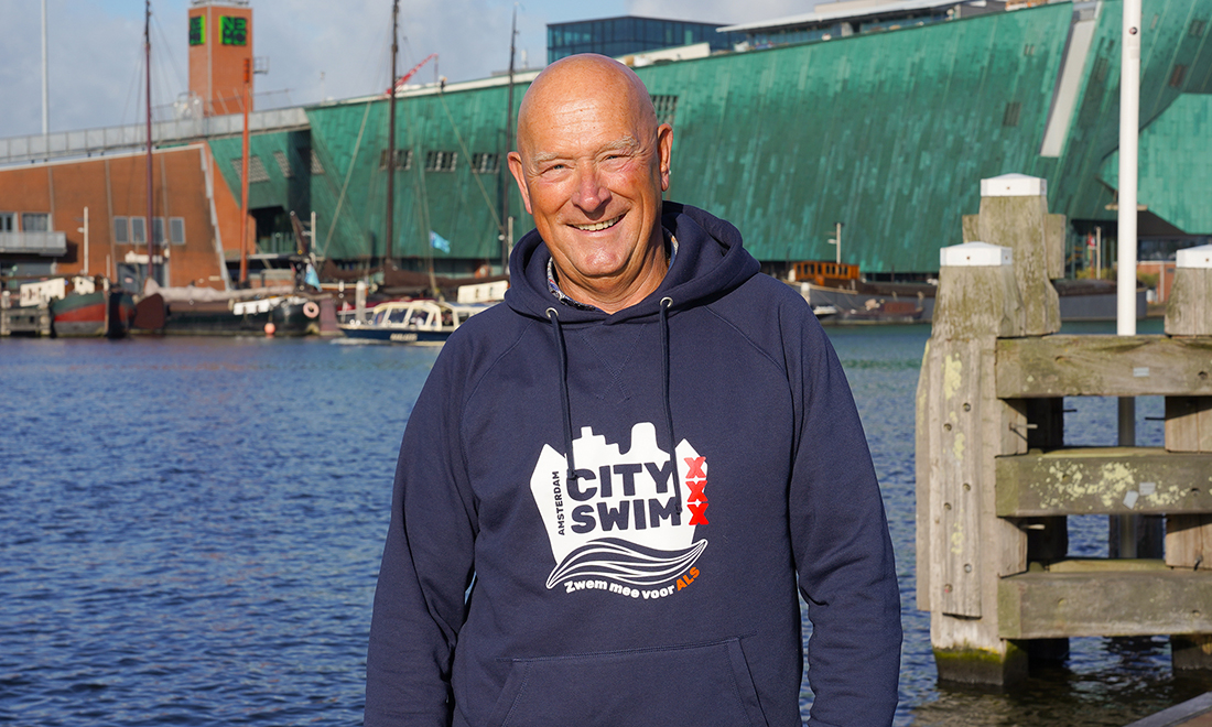 Klaas zwom alle edities van de Amsterdam City Swim